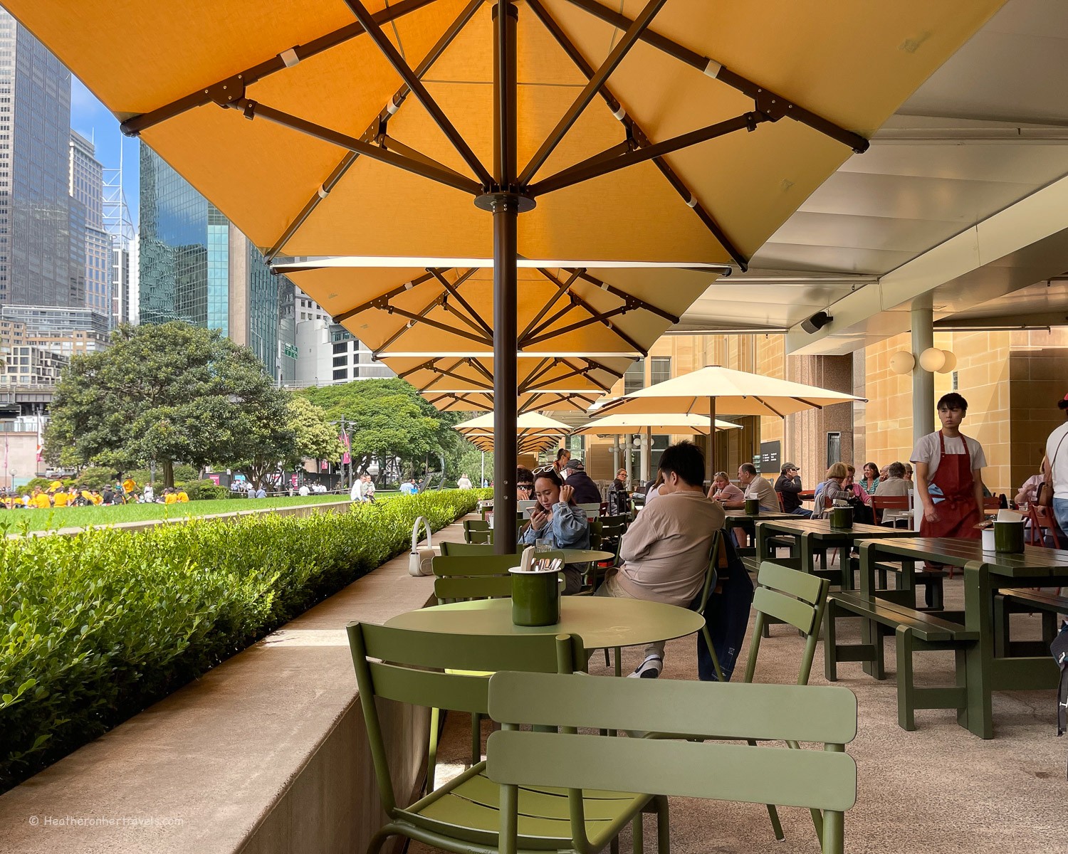 Cafe at Museum of Contemporary Art, Sydney Australia &copy; Heatheronhertravels.com