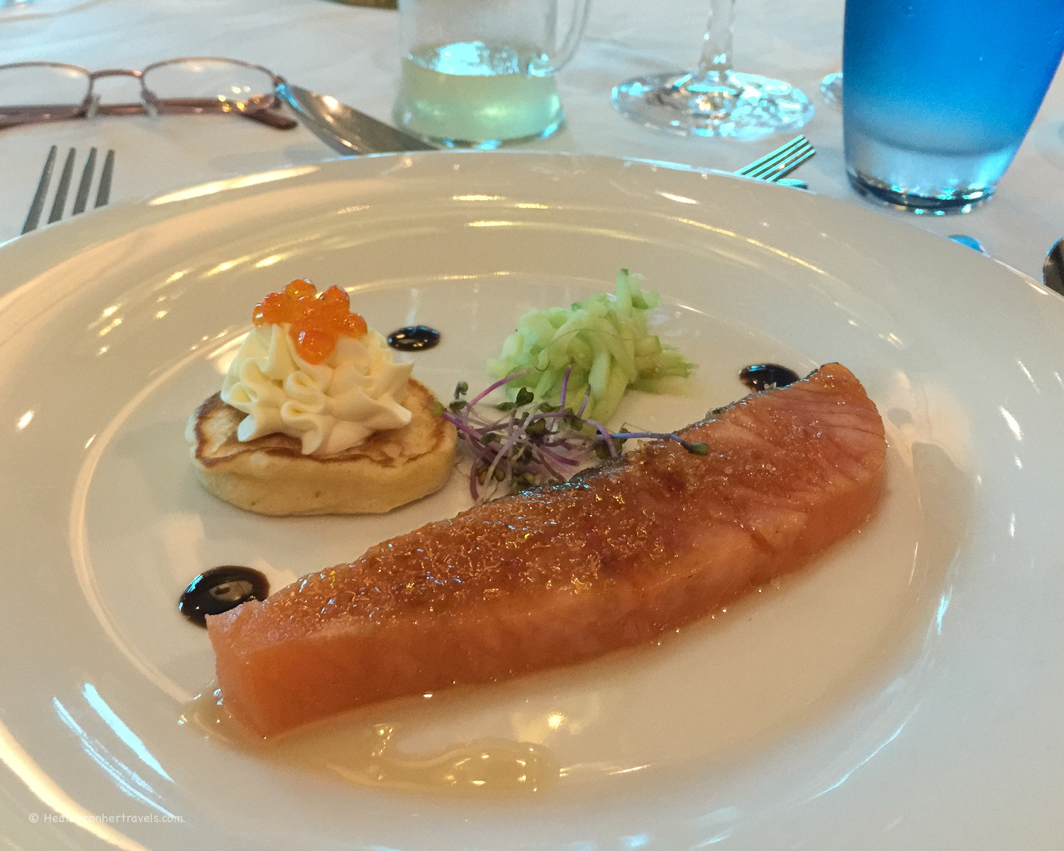 Delicious dining on board a river cruise &copy; Heatheronhertravels.com