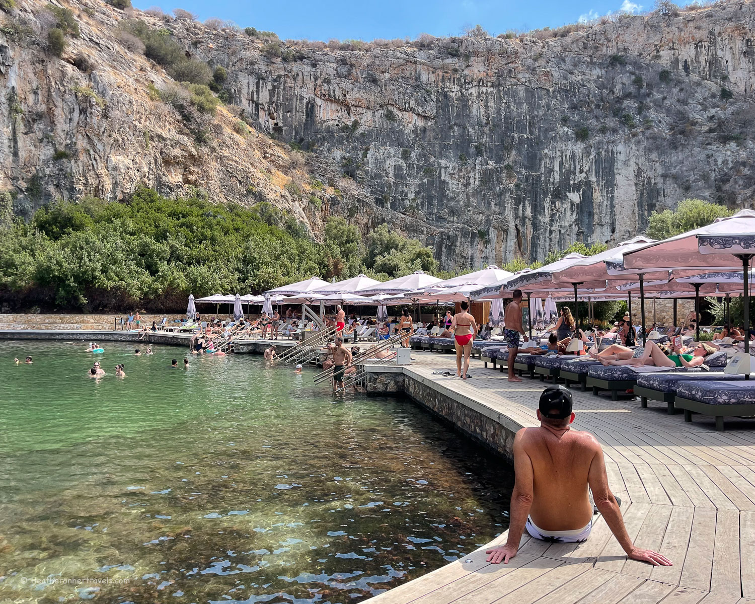 Lake Vouliagmeni near Athens &copy; Heatheronhertravels.com