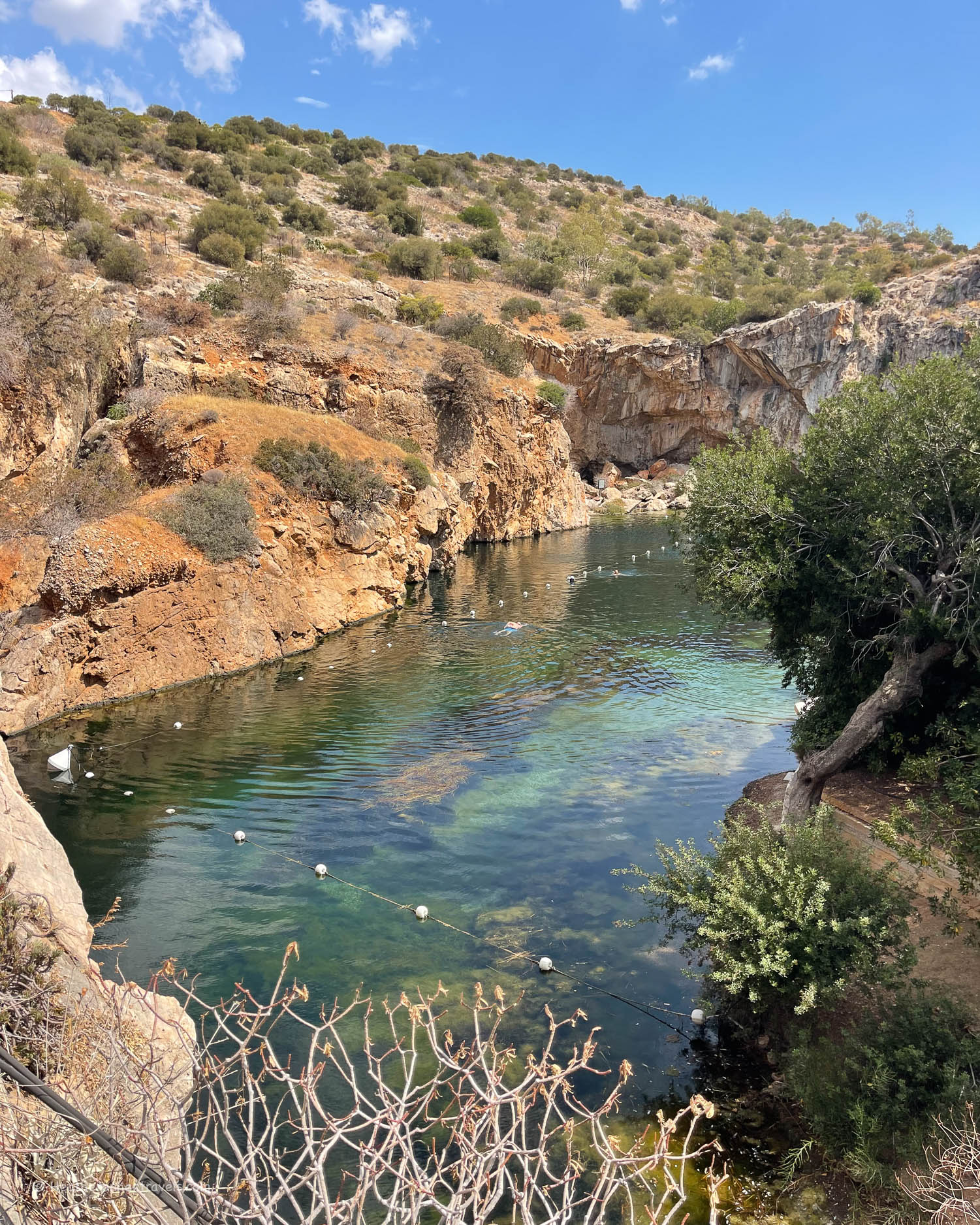 Lake Vouliagmeni on the Athenian Riviera &copy; Heatheronhertravels.com