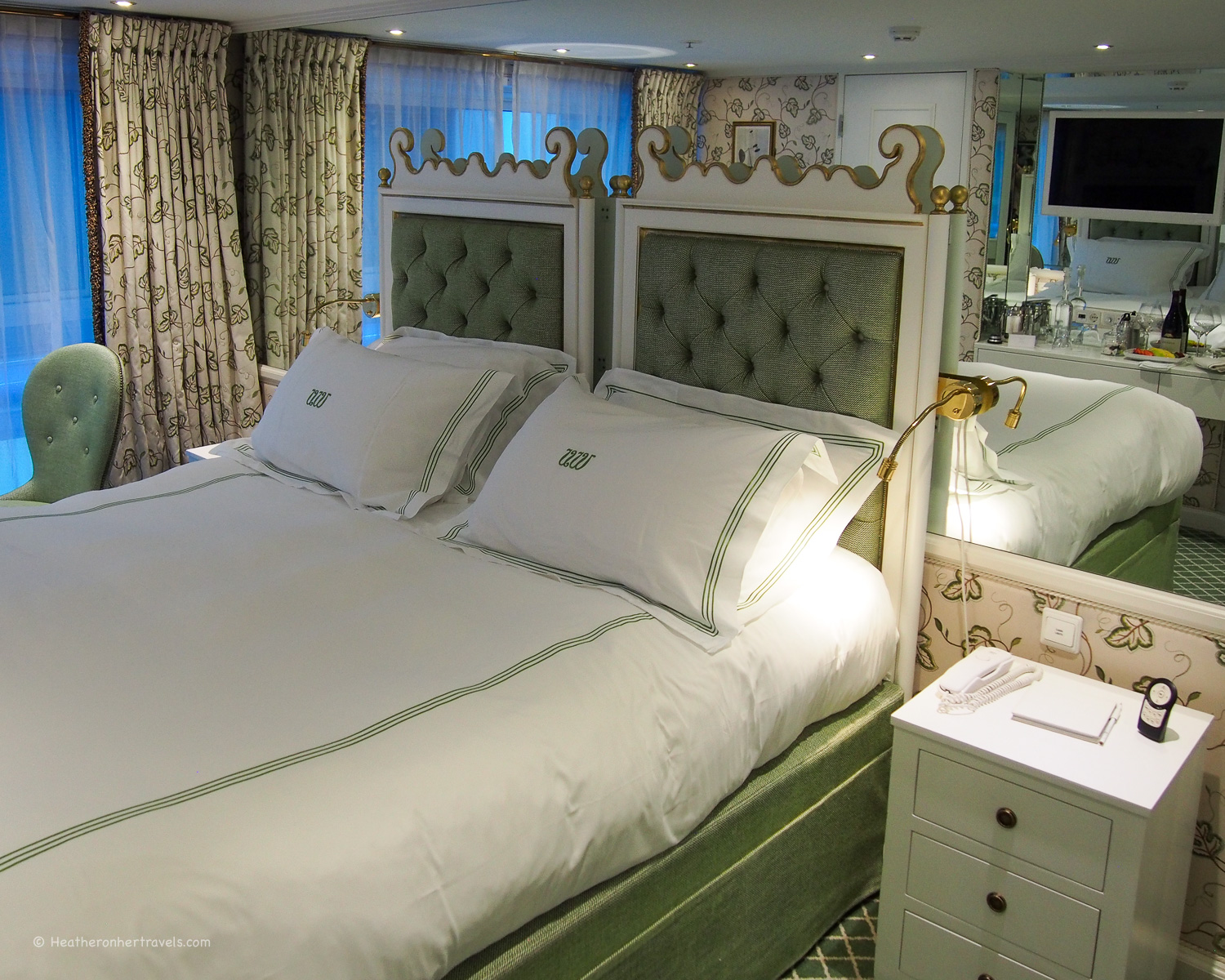 Luxurious accommodation on a European river cruise &copy; Heatheronhertravels.com