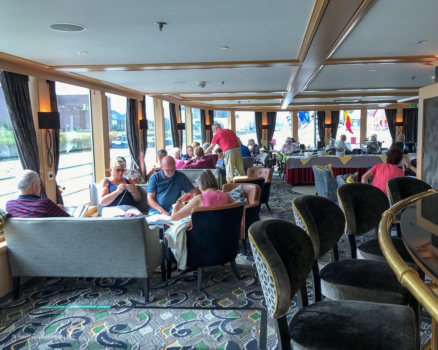 Meeting other guests on board a river cruise &copy; Heatheronhertravels.com