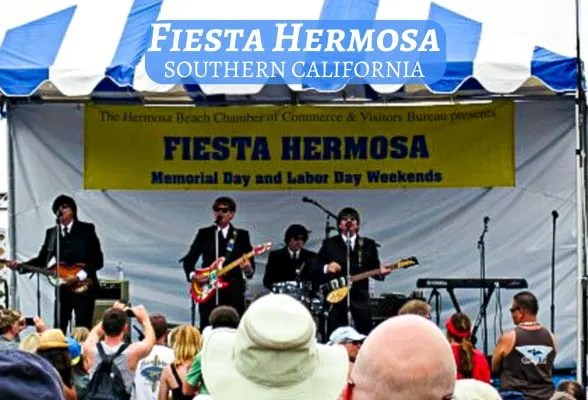 Beatles tribute band at Fiesta Hermosa