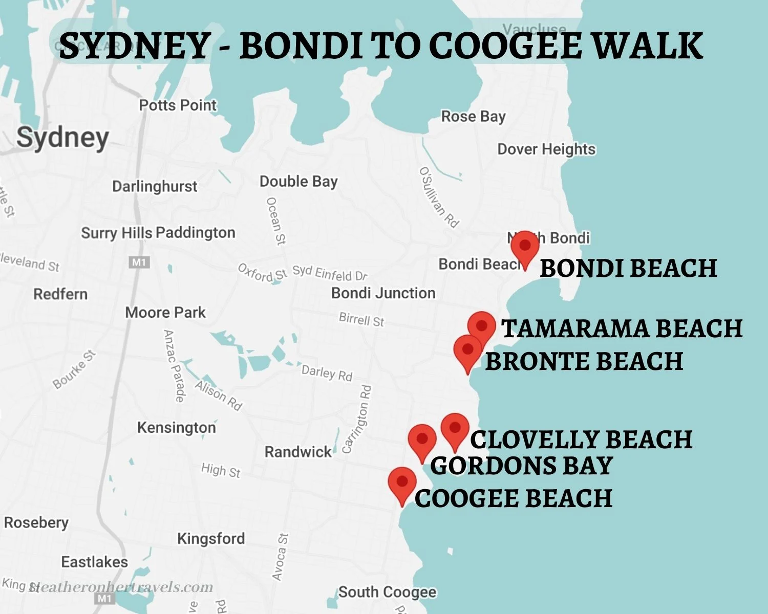 Sydney - Bondi to Coogee walk &copy; Heatheronhertravels.com