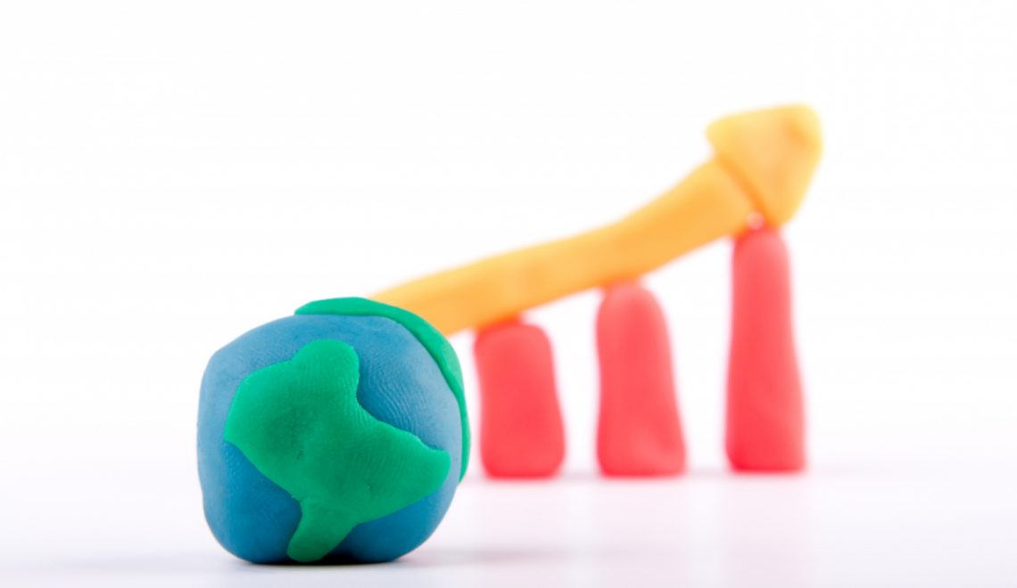 plasticine-of-global-business-growth-bar-graph